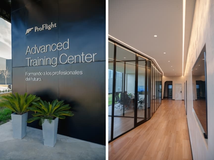 Advanced Training Center de ProFlight Academy: fachada e interiores